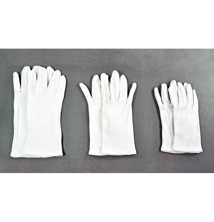 Guantes de algodón sin dedos JISEN para hombre, protección UV, guantes de  poliéster
